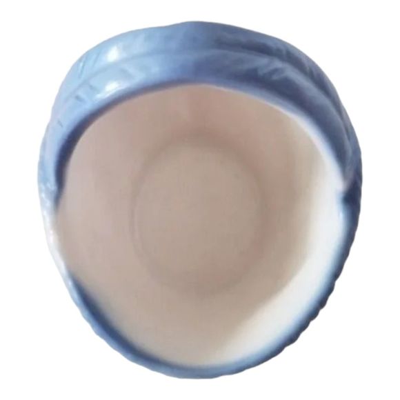 Mini Basket Floral Ceramic Basket Pink Yellow Blue Flowers Home Decor - Picture 3 of 4